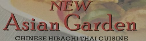 New Asian Garden menu page 1